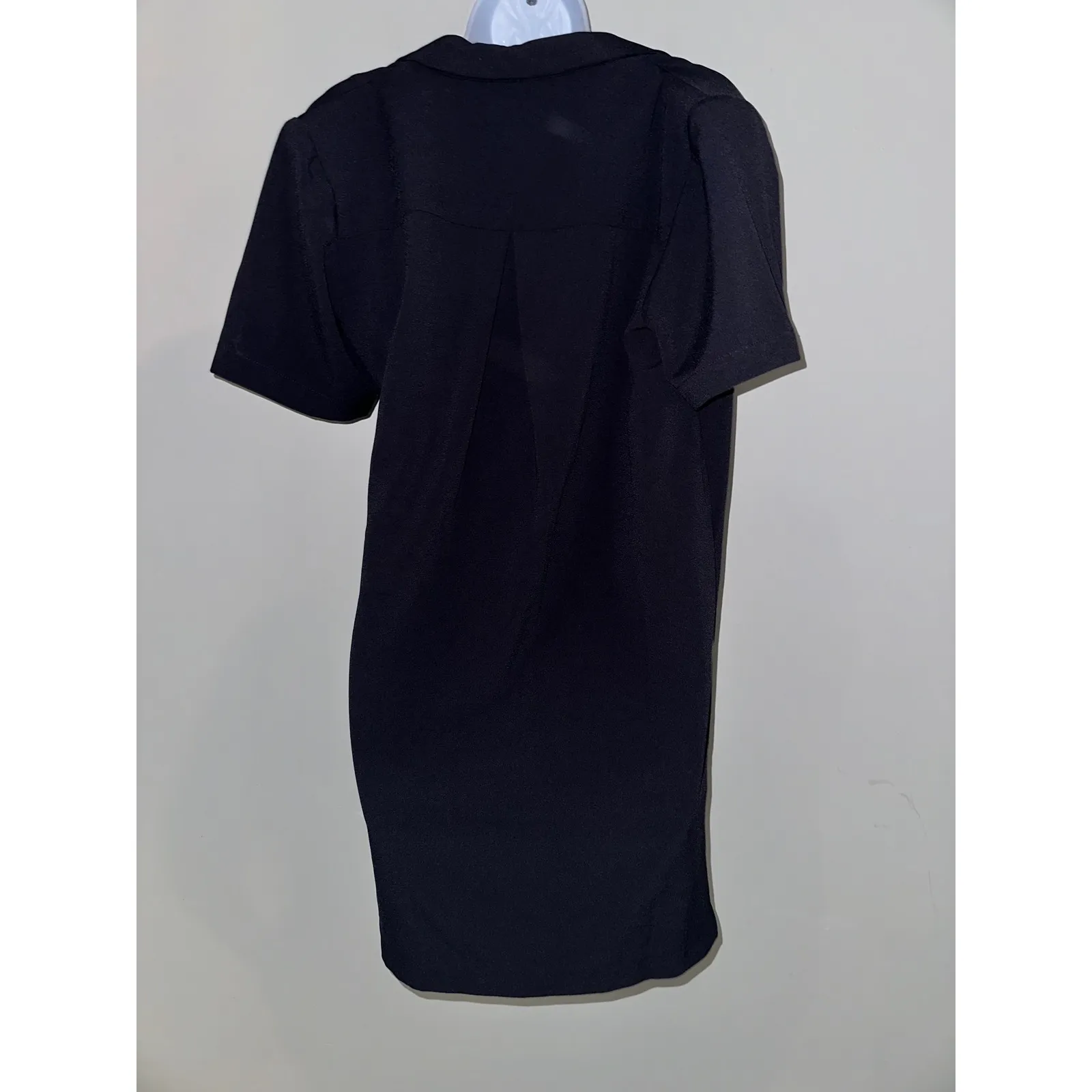 Grey Lab‎ Los Angeles Black Mini Dress Short Sleeve Wrap Style Belted NWT Size M Size M - Image 5