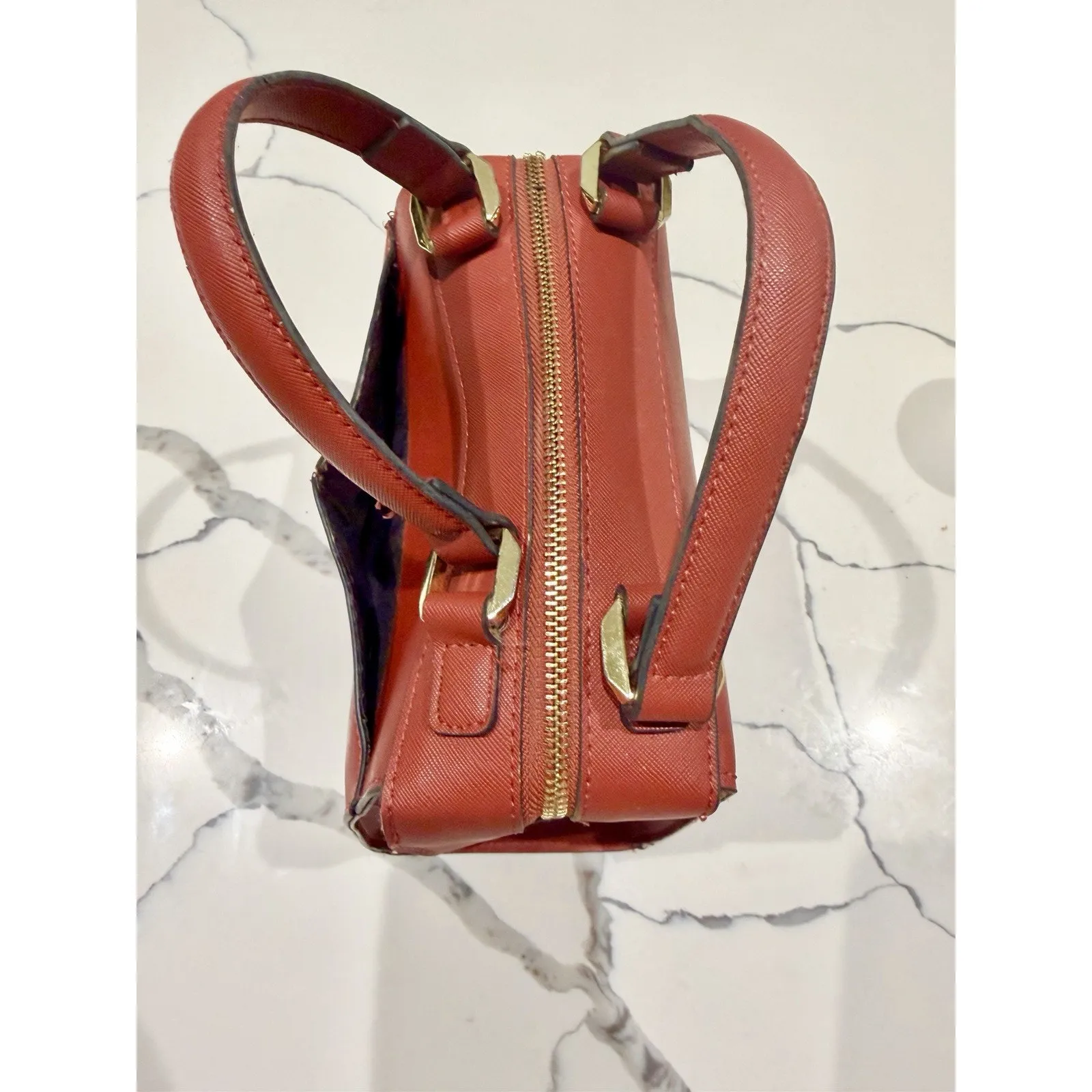 Steve Madden Small Faux Leather Breese Crossbody, Top Handles, Purse Handbag - Image 7