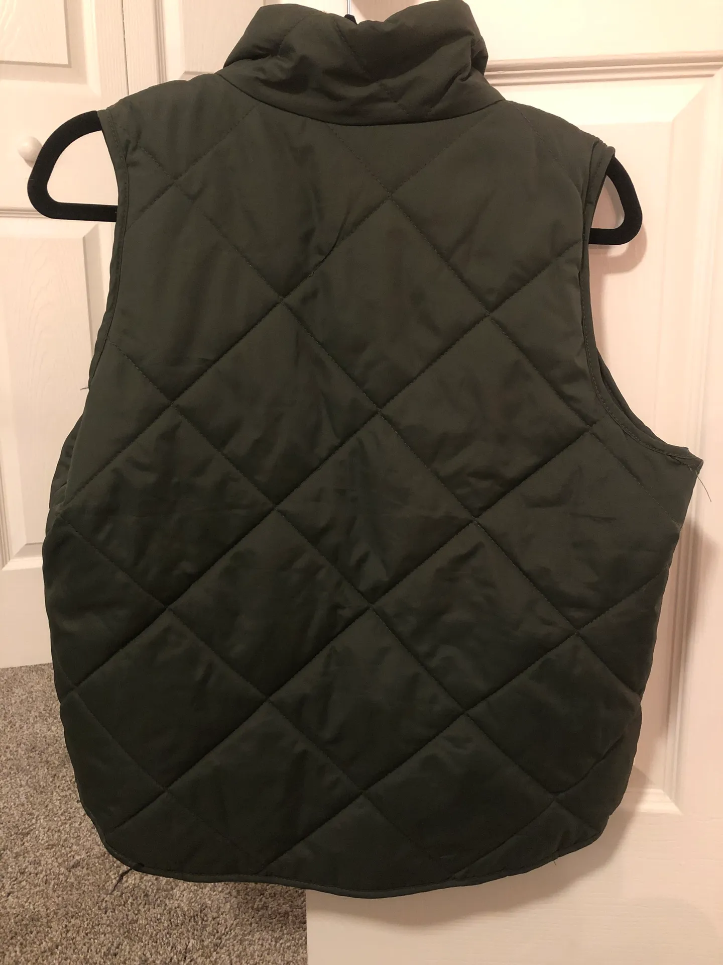 Boutique Army Green Puffer Best - Image 4