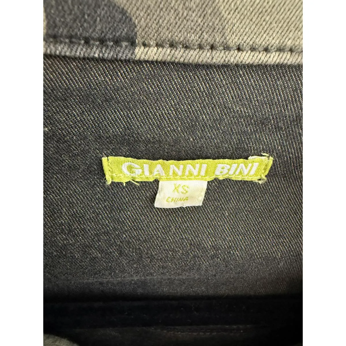 Gianni Bini Women's XS Camouflage Utility Jacket Military Fall Layering Casual Green - Image 10