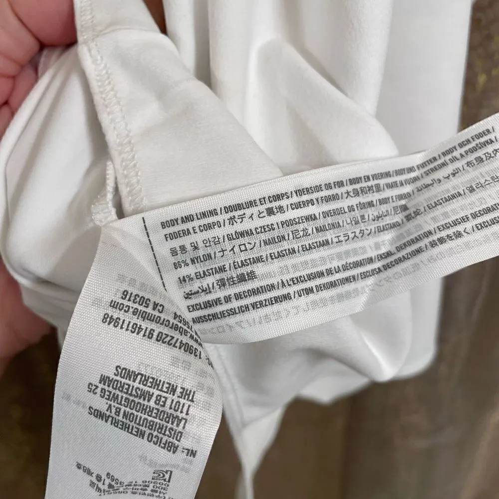 Abercrombie & Fitch seamless white halter neck bodysuit, XL NWT - Image 4