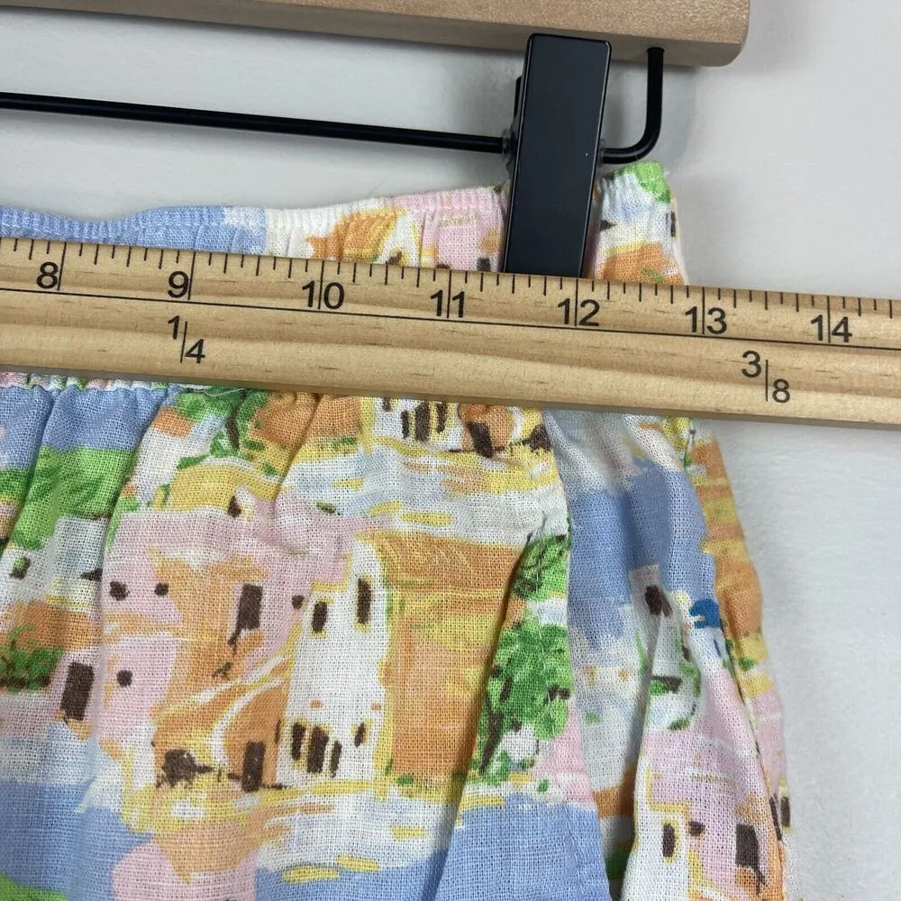 Cynthia Rowley  Women Greek Island Painting Print 2 pc Set Linen XS Beach Coastal - Image 13