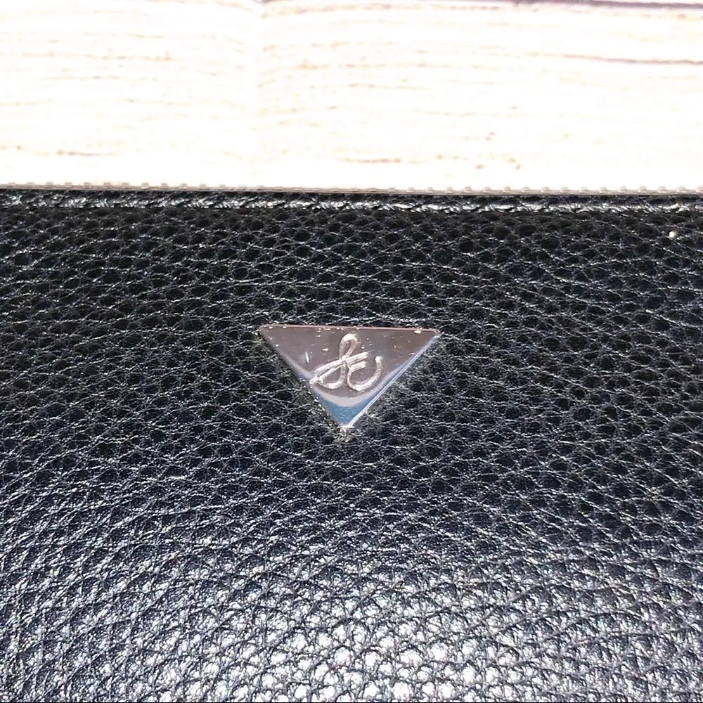 Sam Edelman “Walker” Chevron Suede Leather Clutch - Image 4