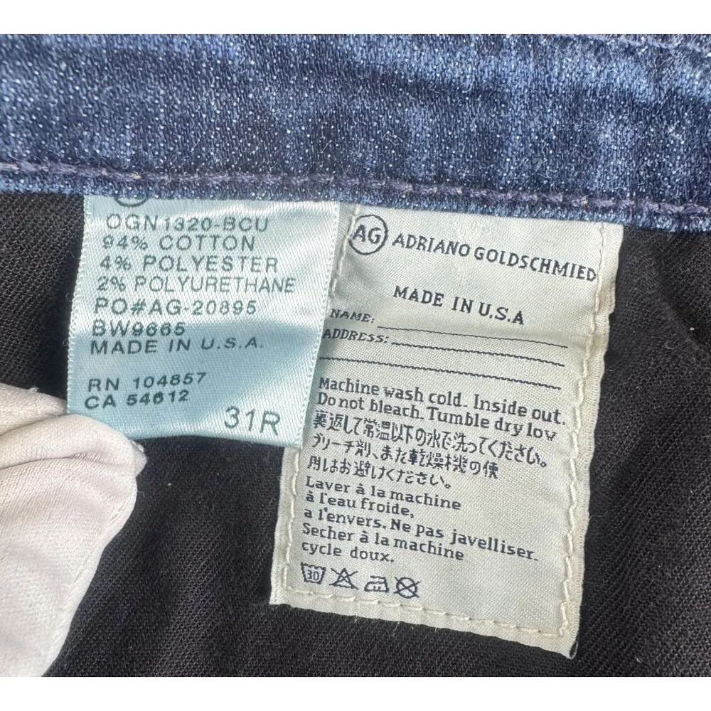 Adriano Goldschmied The Tomboy Crop Relaxed Straight Cropped Denim  Size 31R - Image 5