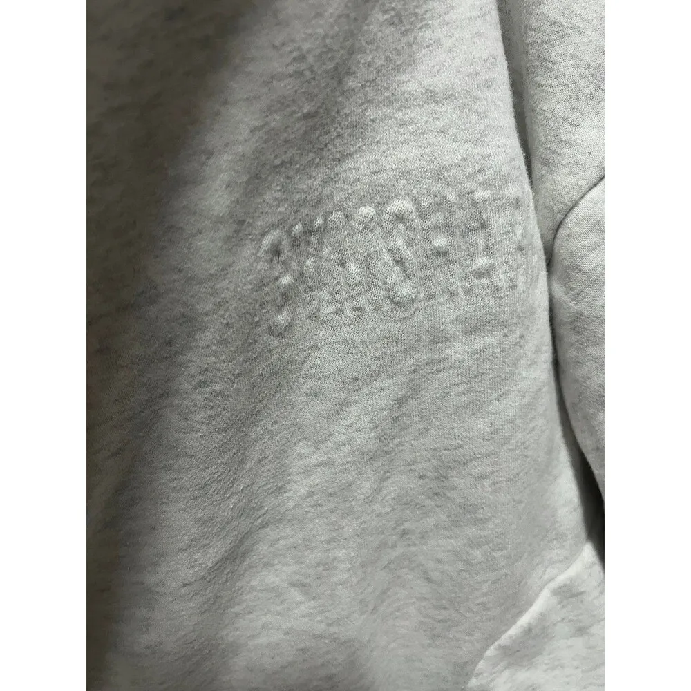 mock neck grey sweatshirt - Image 3