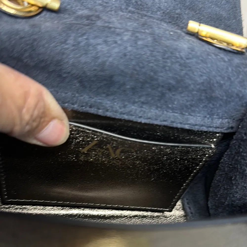 Zac Zac Posen Eartha Mini Gold Crossbody Bag MSRP398 - Image 10