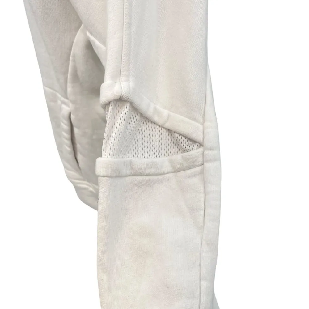 Alala Notch Hoodie Sweatshirt Long Mesh Sleeve Cotton Bamboo White Size XS - Image 7