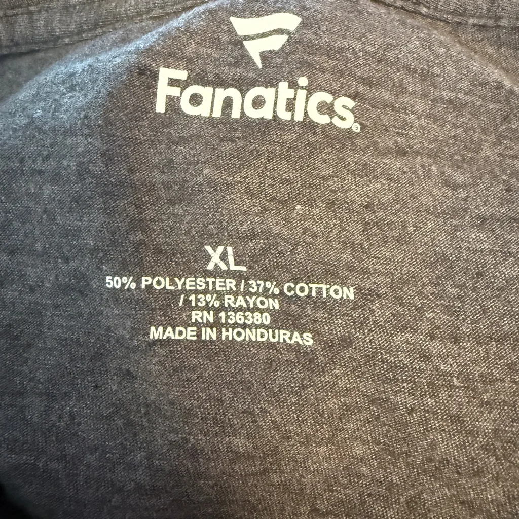 University of Maryland Terrapins Fanatics Women’s Short Sleeve T Shirt XL Grey - Image 4