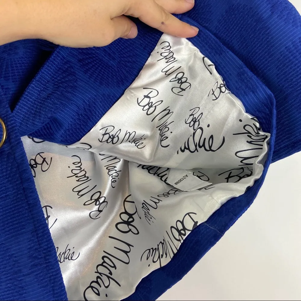 Bob Mackie Royal Blue Floral Blazer NEW - Image 100