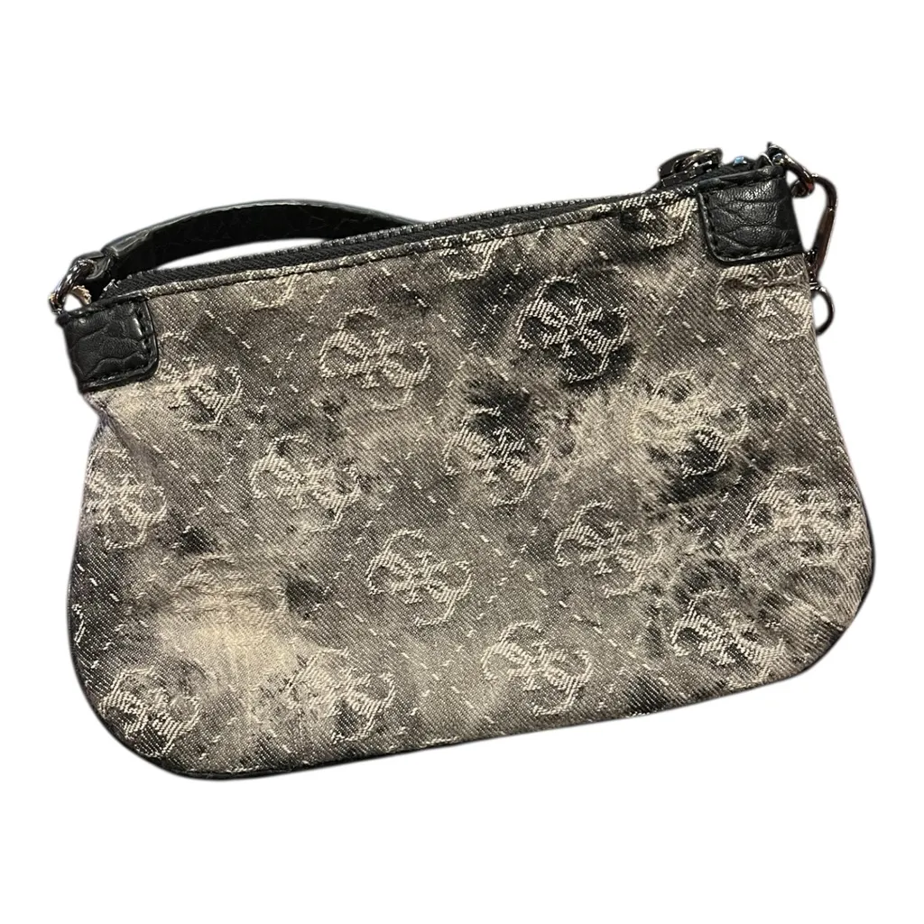 Guess Black and Silver zipper mini bag - Image 2