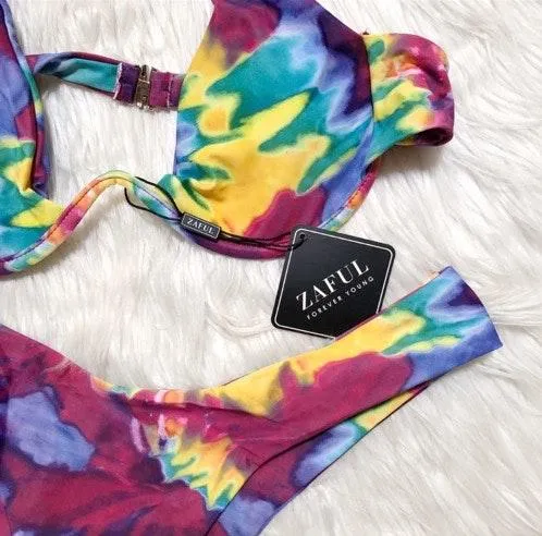 Zaful Tie Dye Cheeky Bikini Set - Image 2