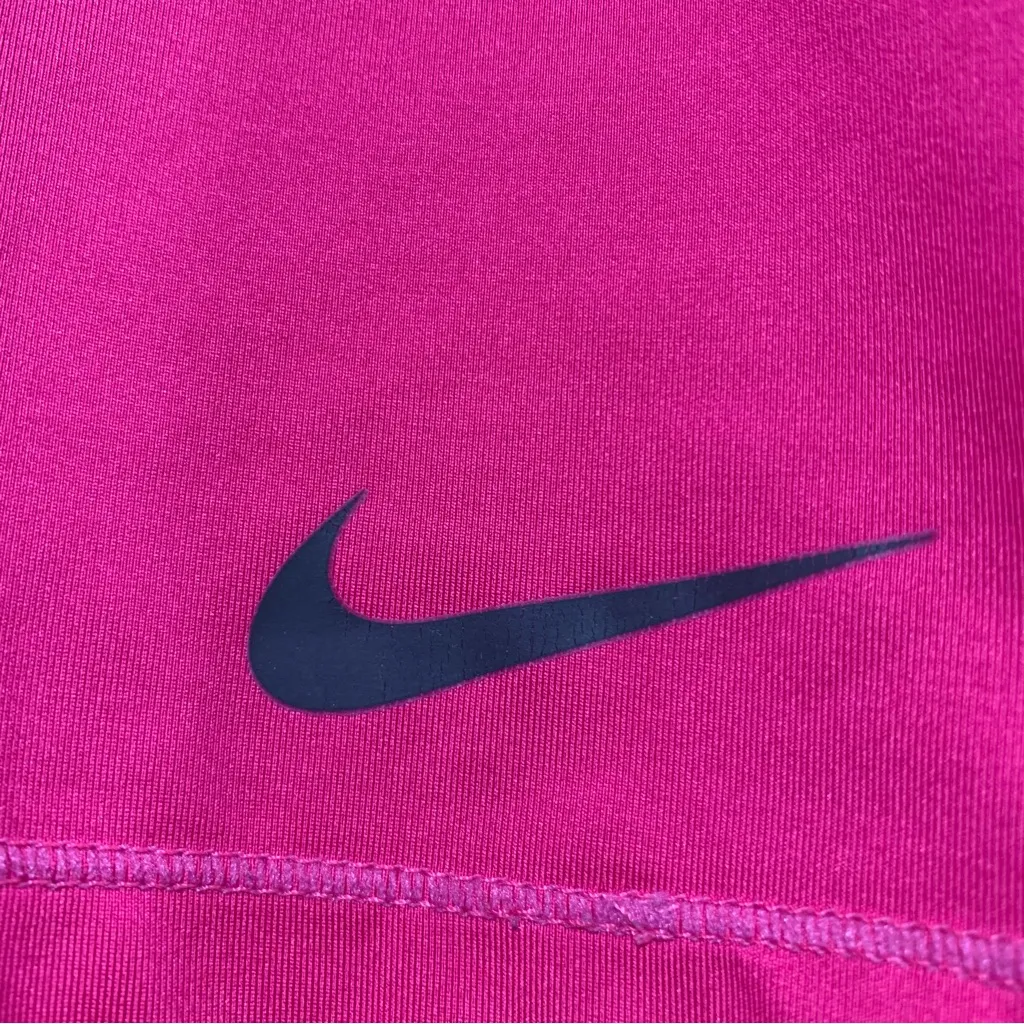 Nike Pro Women's Bright Pink Athletic Shorts - Size Large - Image 3
