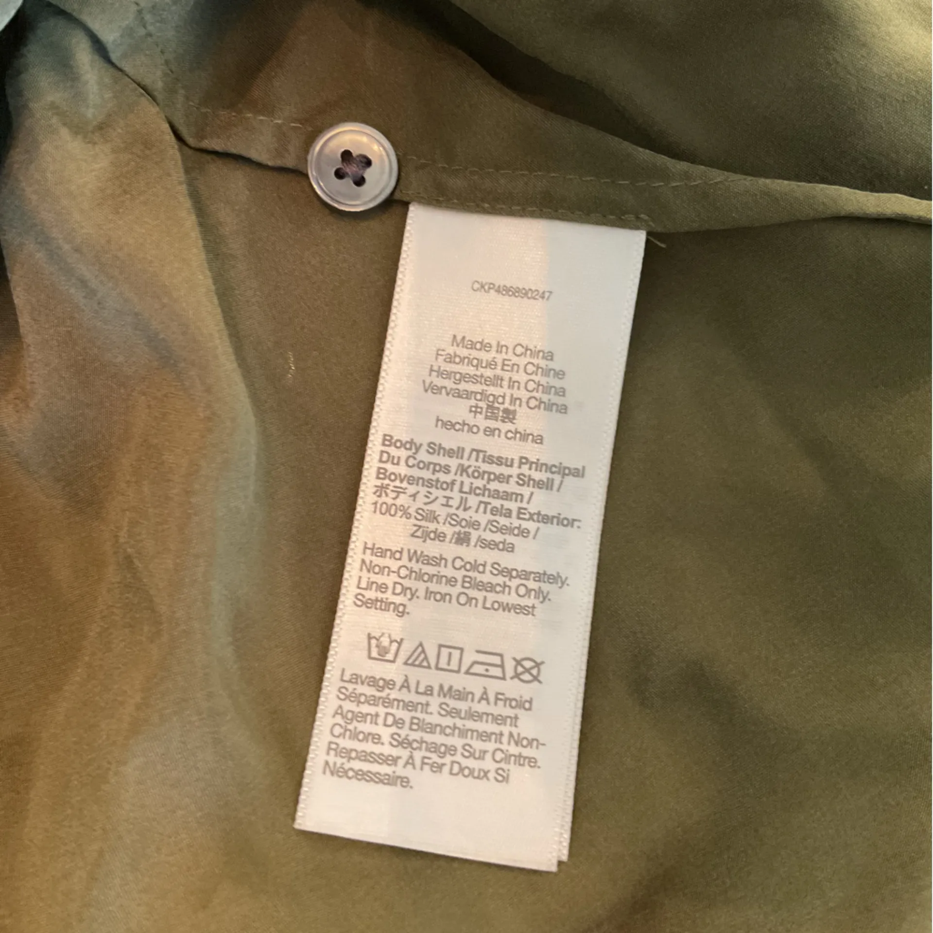 NWT Madewell Washable Silk Drapey Patch Pocket Sleeveless Shirt Loden Green Sz S - Image 10