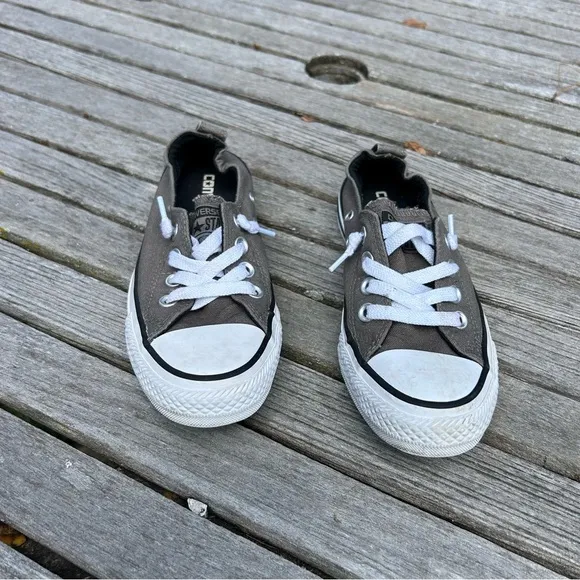 Converse Chuck Taylor Shoreline Shoes‎ Women's 5 grey Slip On Sneaker Low Top - Image 2