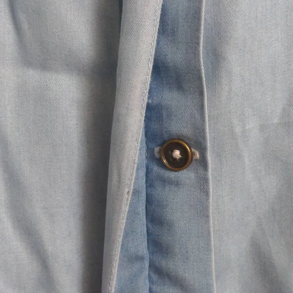 Reistor Womens Evening Chai Jumpsuit Blue Belted V Neck Cap Sleeve Tencel XS New - Image 5