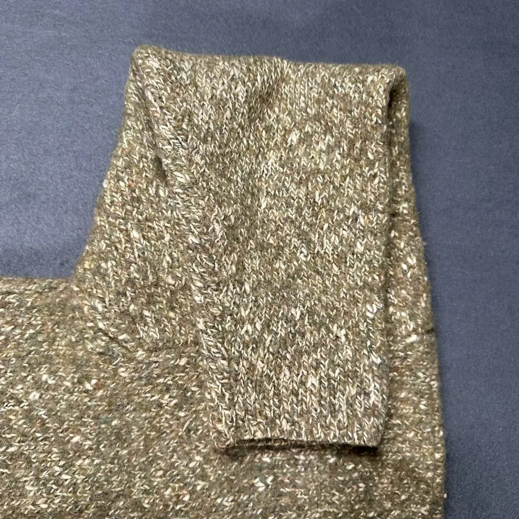 Vtg Levis Silvertab Womens Large Green Itchy Pullover 1/4 Zip Boxy Crop Sweater Green - Image 6