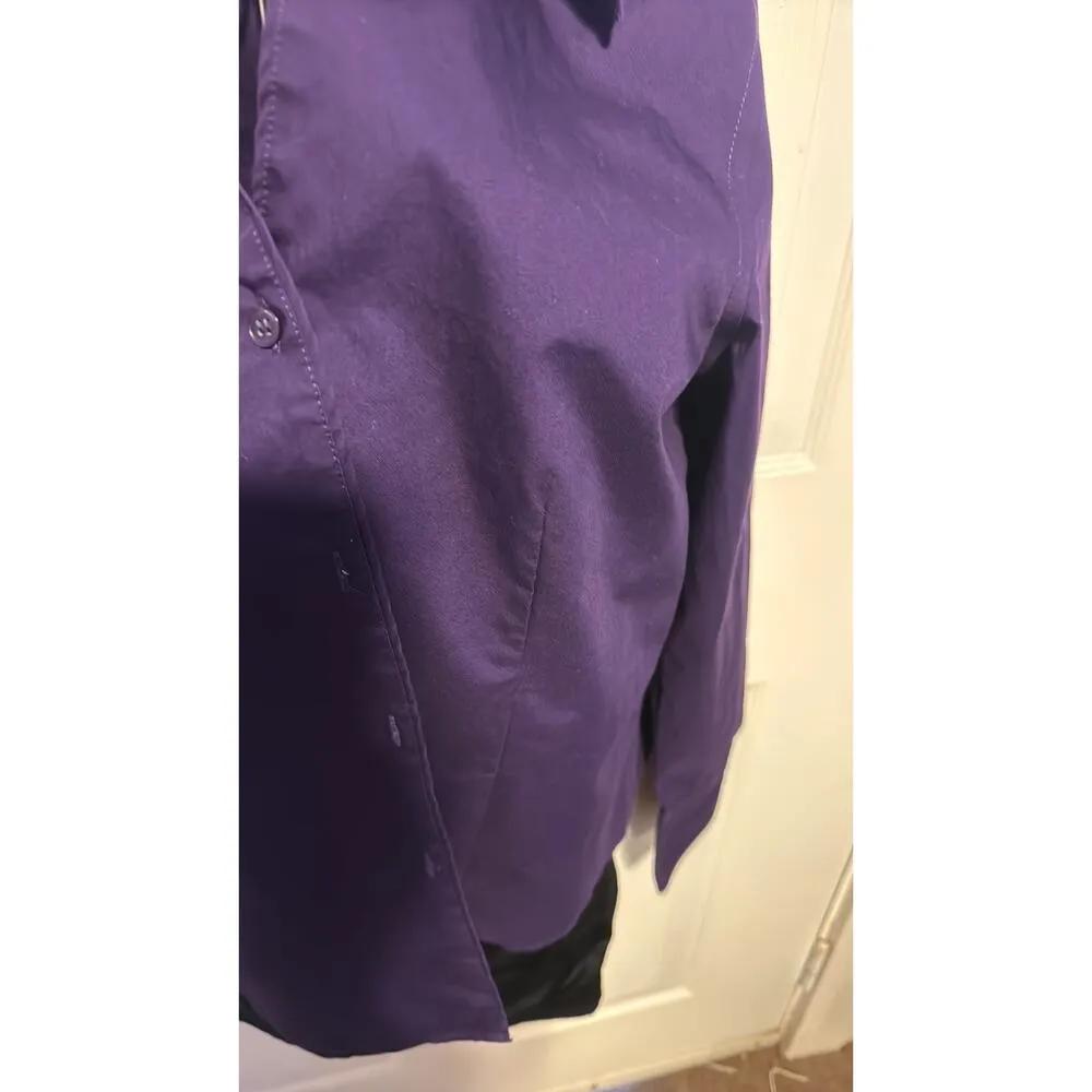 Calvin Klein button down shirt purple M - Image 4