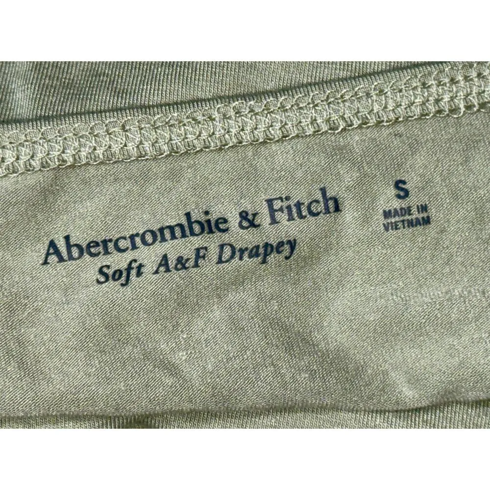 NEW Abercrombie & Fitch Soft AF Drapey Green Sleeveless Tank Bodysuit Size Small - Image 4