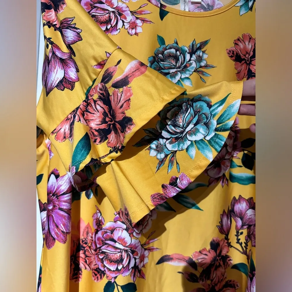 floral dress- size large - Image 2