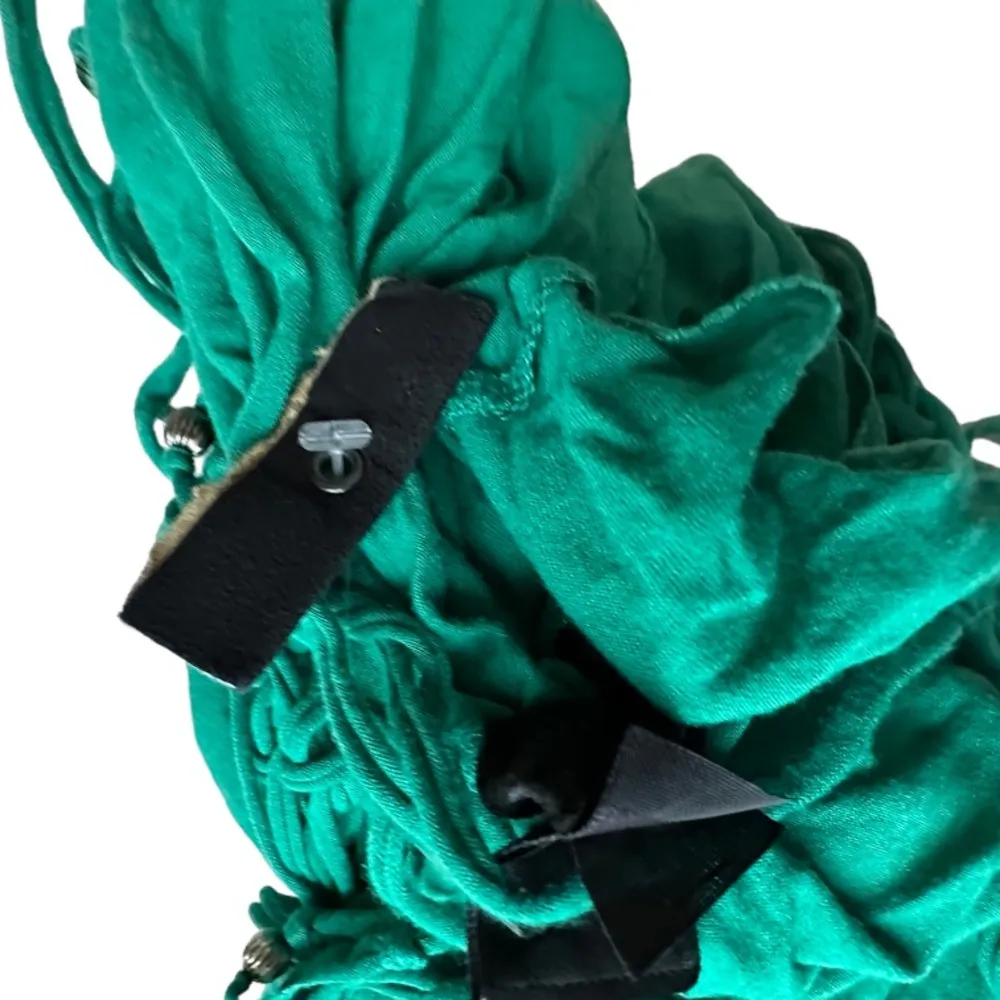 Steve Madden ‎ Green Fringe Infinity Scarf - Image 6