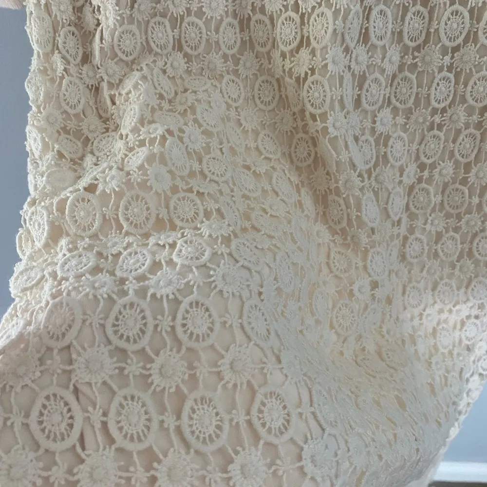Anthropologie Saturday Sunday Tunic Ceridwen Lace Ivory Dress Medium - Image 3