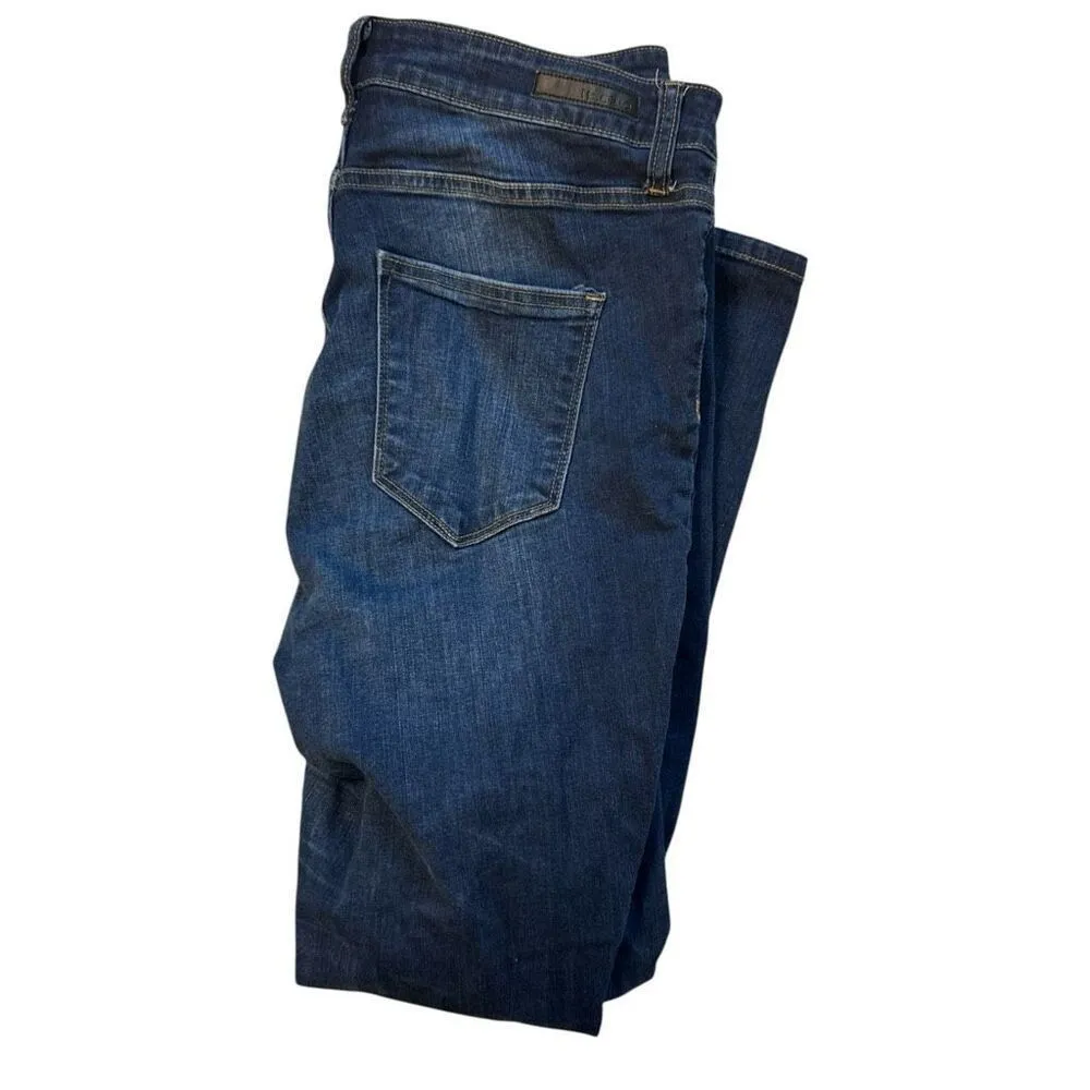 Womens Ms. Cello Distressed Dark Rinse Ripped Skinny Jeans - Sz 16 - Image 3