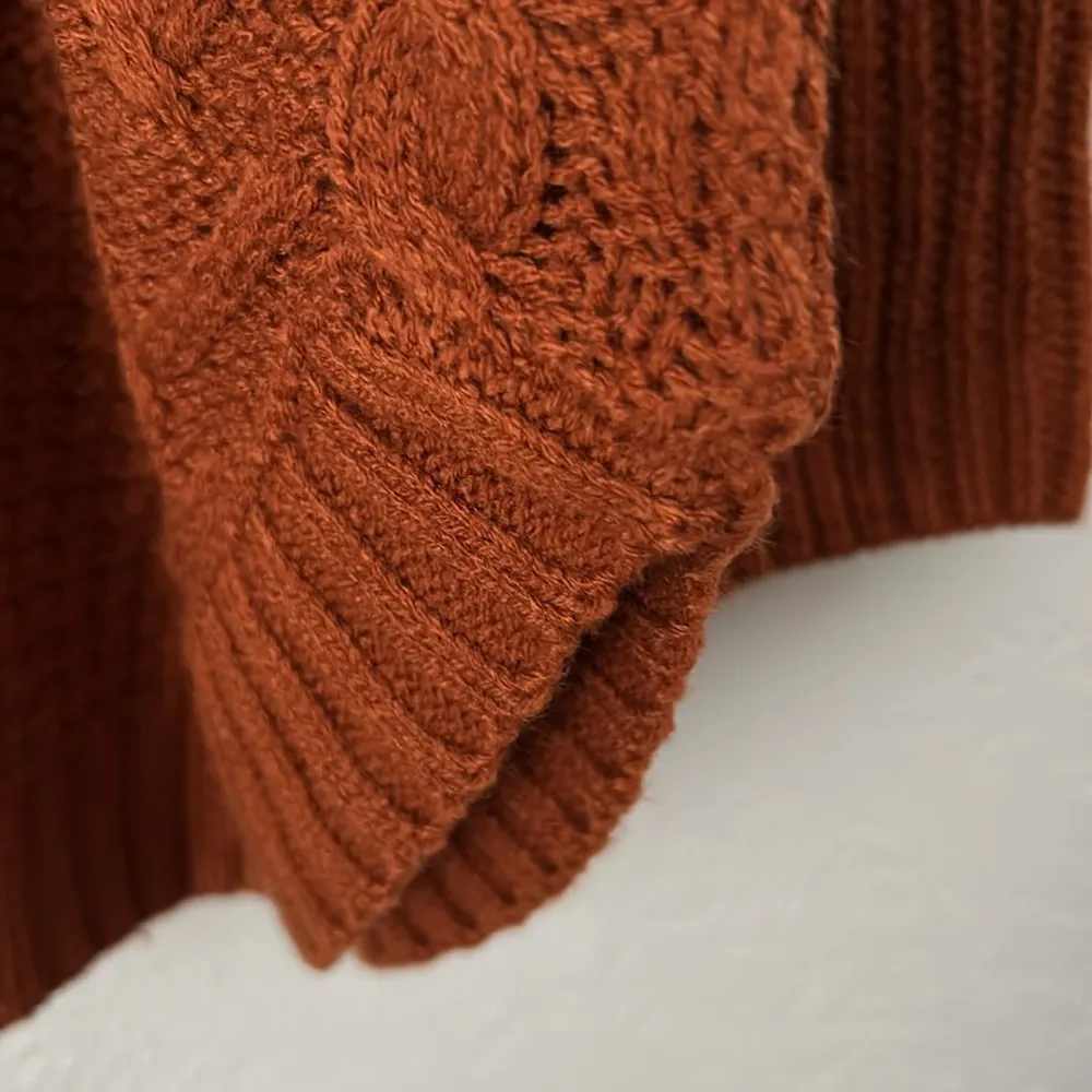 Joseph A. Women's Size M Boxy Cable Knit Rib Pullover Sweater NWOT - Image 5