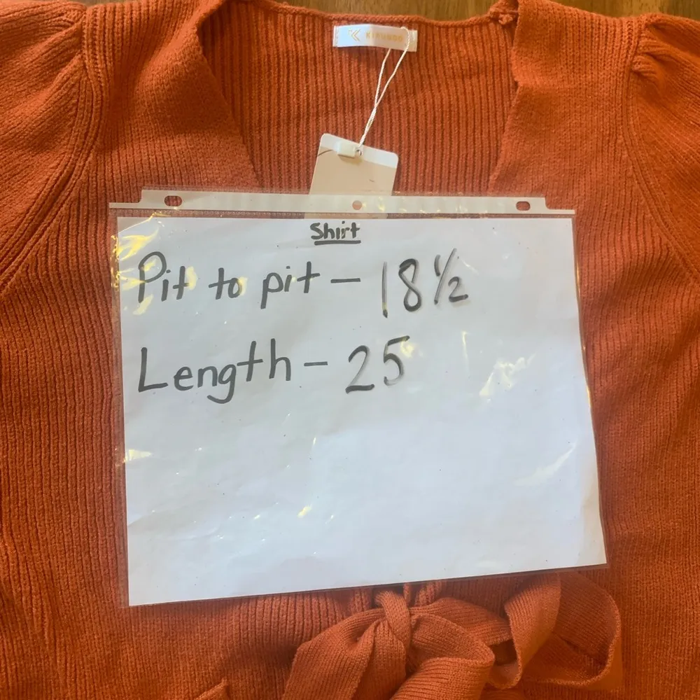 Kirundo NWT Wrap Sweater Medium Orange v - Image 6