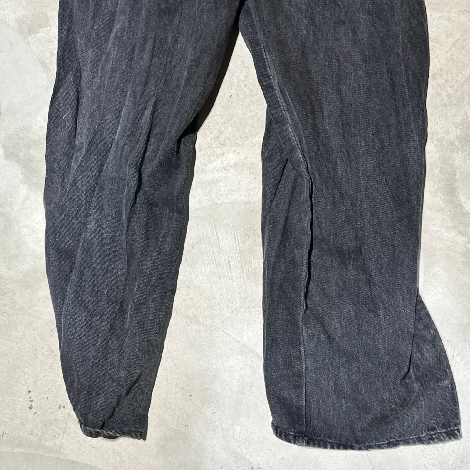 Vintage Levi's SilverTab Women's Medium M Overalls Bib Straight Black Denim Y2K - Image 12