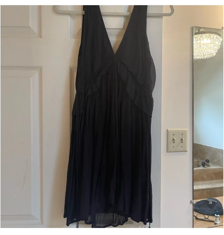 Free People Mini Dress Black - Image 3