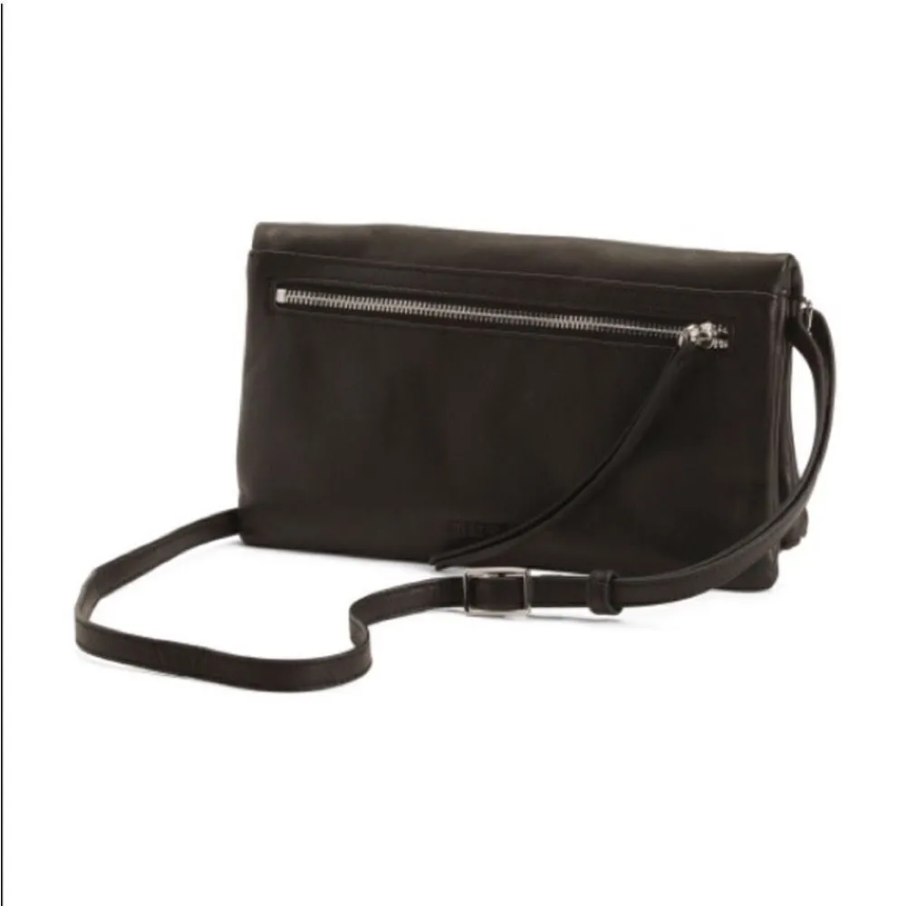 MARGOT Eileen Glove‎ Leather Crossbody Purse Black - Image 2