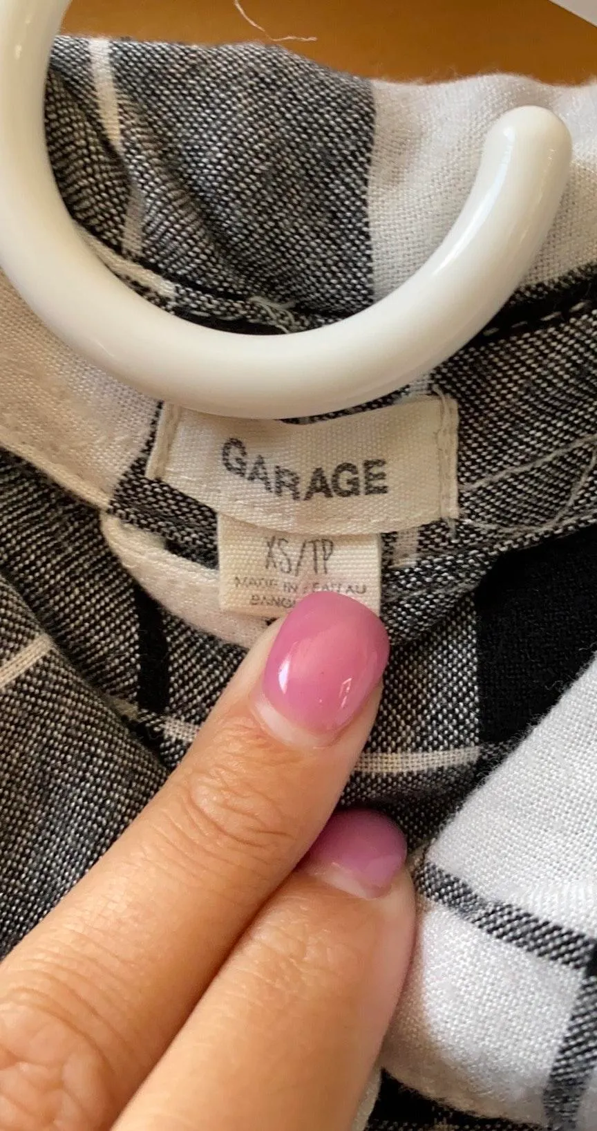 Black And White Flannel Button Up - Image 5