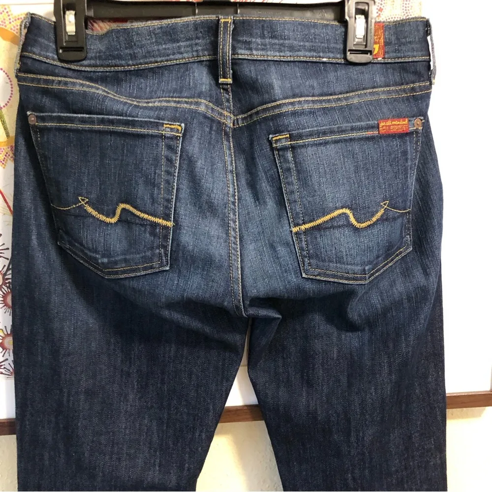 7 For All Mankind Bootcut Dark Wash Stretchy excellent condition Jeans 29 - Image 7