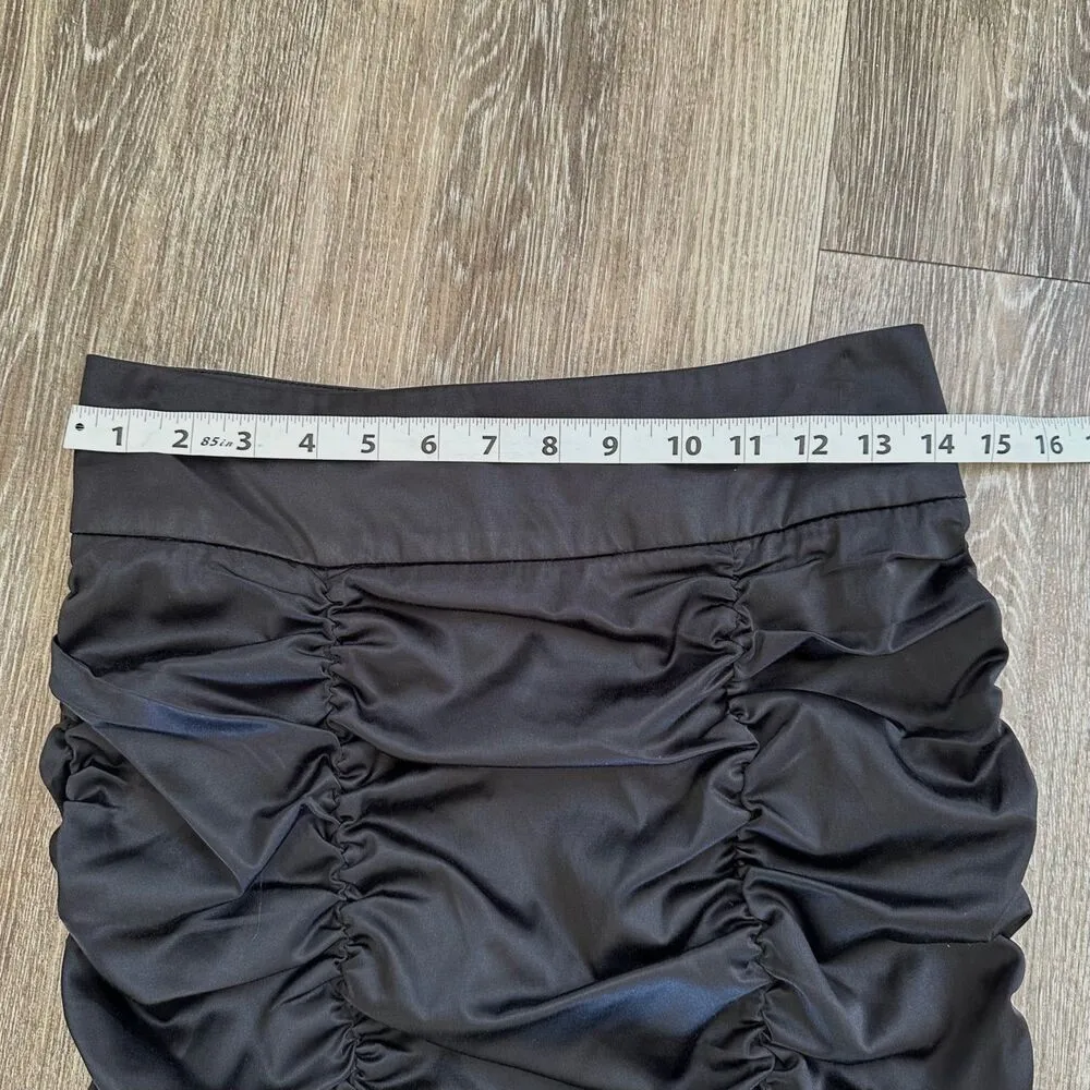 Papaya black ruched fitted skirt - Image 6