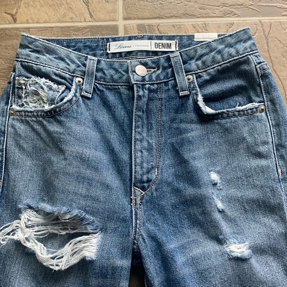 Lovers + Friends Logan High Rise Tapered Ainsley Jeans Sz 23 - Image 9