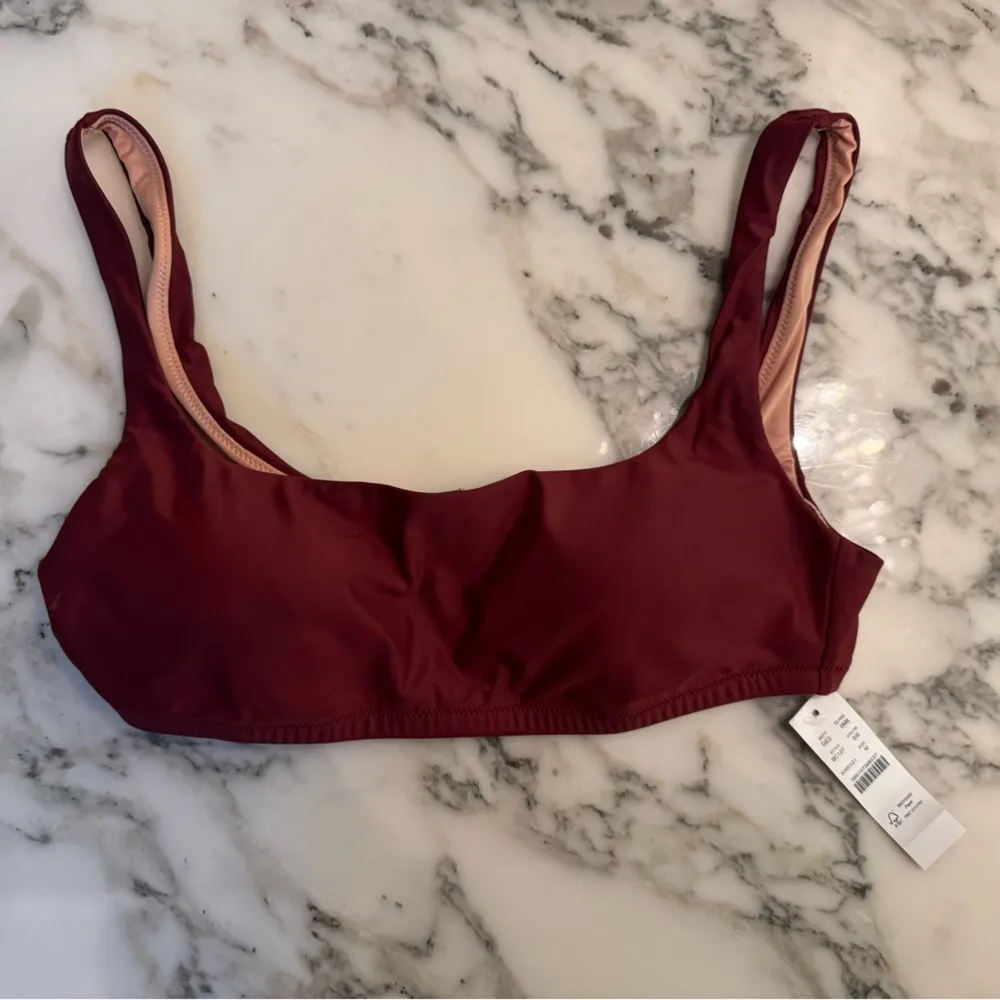NWT Squareneck bikini top Sz Medium Sienna Brown Sold Out - Image 5