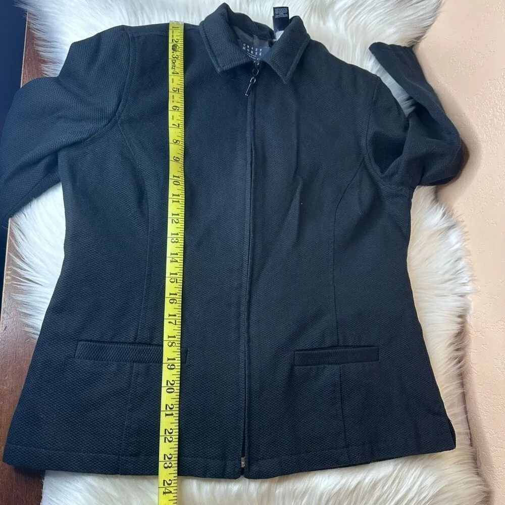 Crazy Horse By Liz Claiborne 3/4 Sleeve Blazer Jacket  Size 10P - Image 7