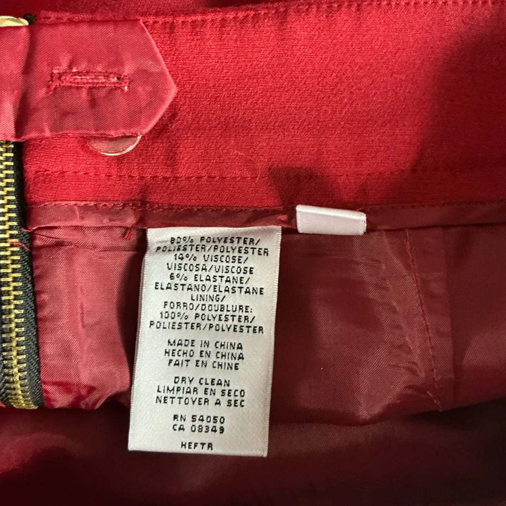 Nine West Vibrant Red Tiered Mini Skirt - Image 4