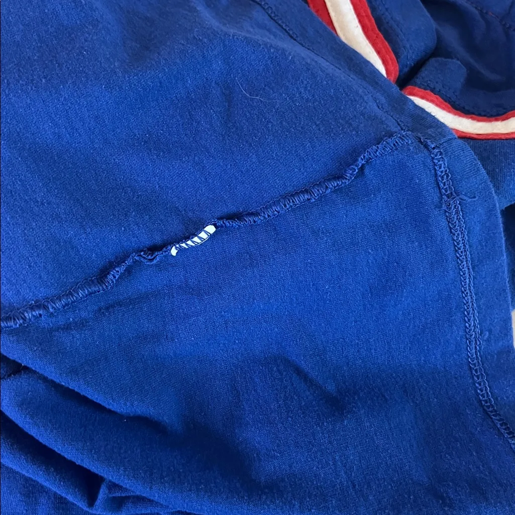 NFL Team Apparel NY Giants VNeck Short Sleeve TShirt Blue/Red Size XL Blue - Image 6