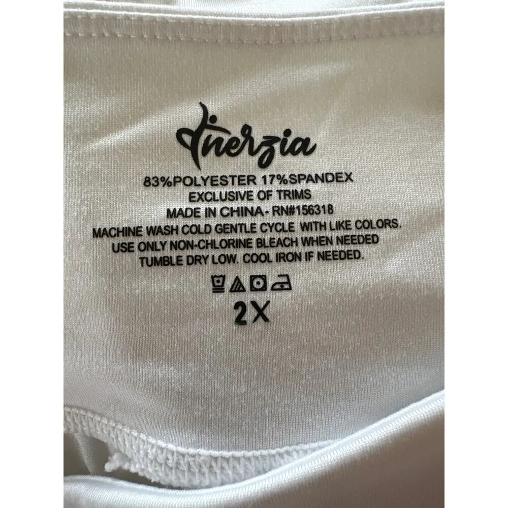 Curvy Plus Size 2x Women’s Golf Skirt Skort White Pocket in Shorts - Image 5