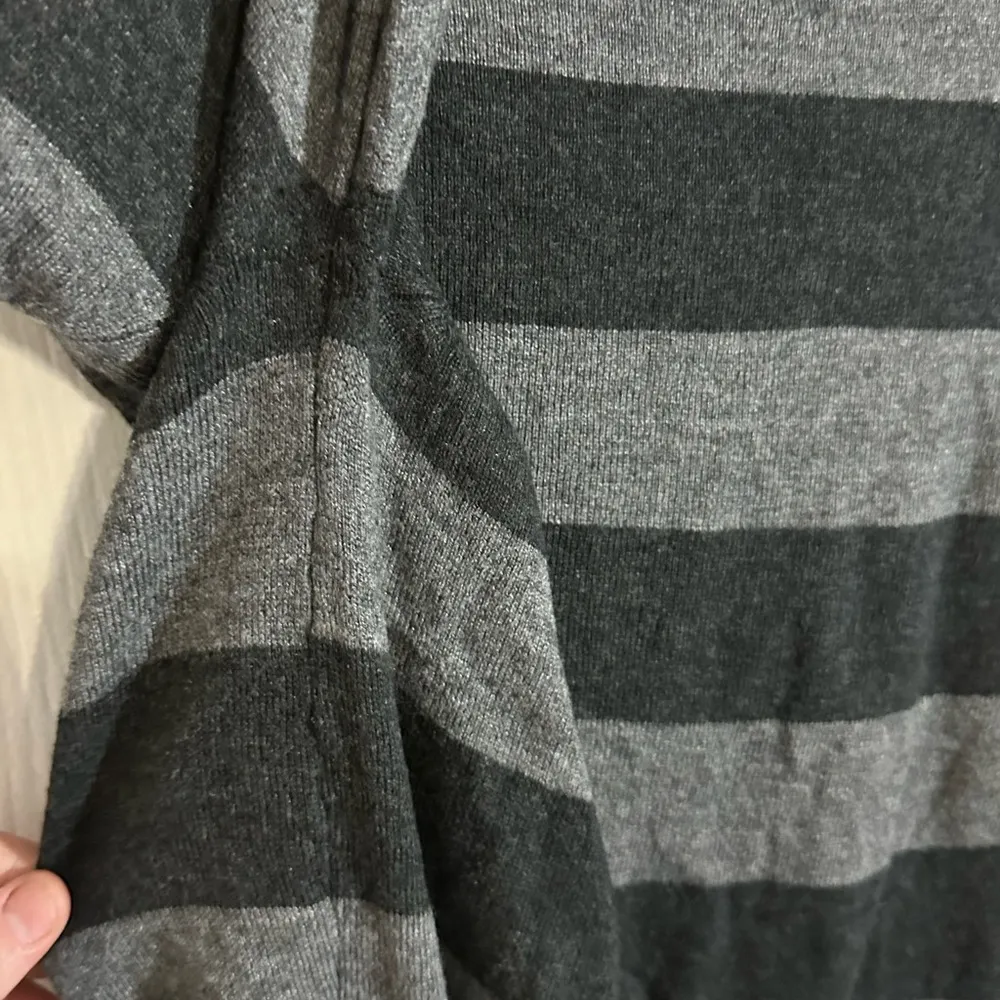 Cowl Neck Charcoal and Gray Sweater by Nine & Co - Image 3