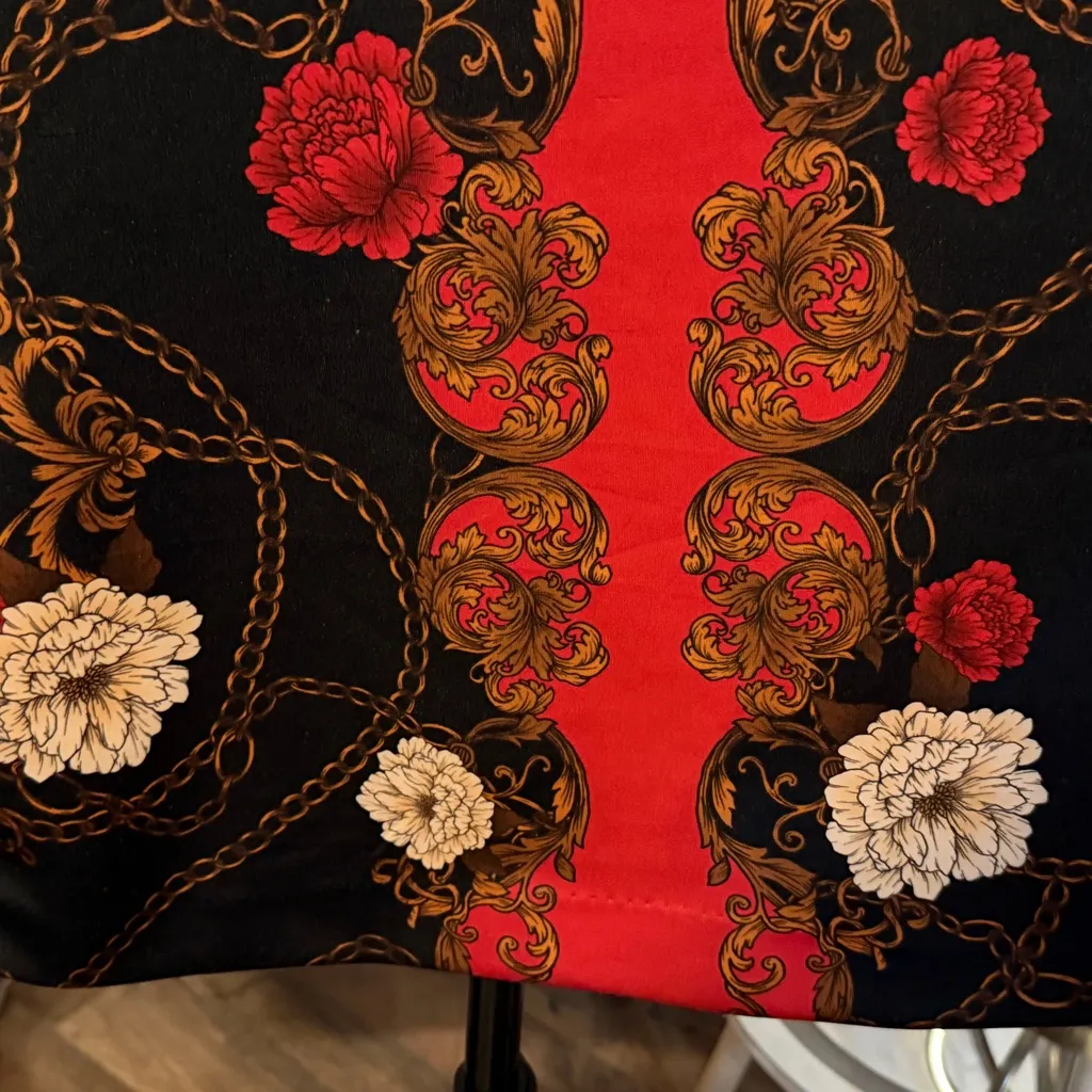 Alexia Admor Elizabeth Sheath Black and Red 3/4 length puff sleeves Size 6 NWT - Image 8