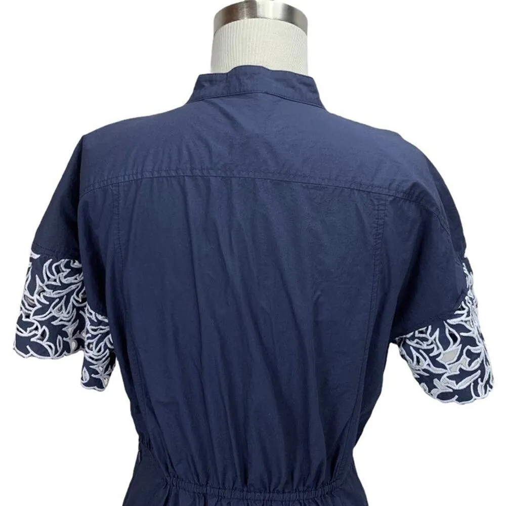 Rebecca Taylor | S | La Vie Eyelet Embroidered Short Sleeve Dress Lace Cutouts - Image 5