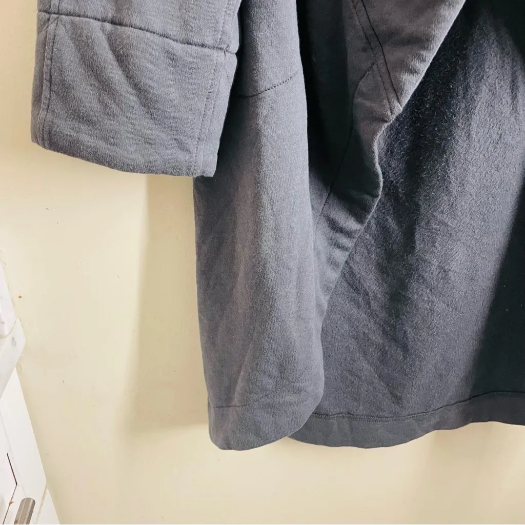 Young Fabulous & Broke Sandrine Coat Drape Hooded Quilted Jacket Grey Size M/L - Image 10