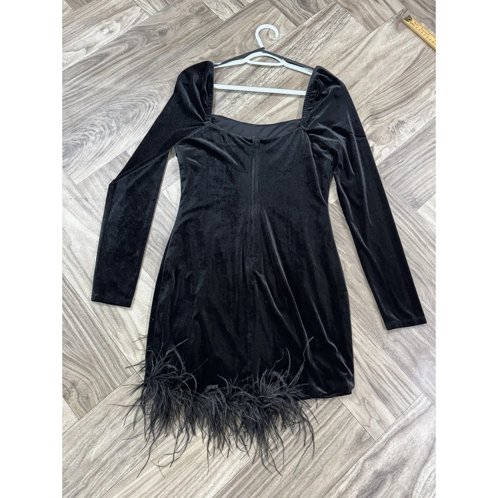 City Studio Juniors 7 Long sleeve Velvet Dress Color Black Size undefined - Image 7