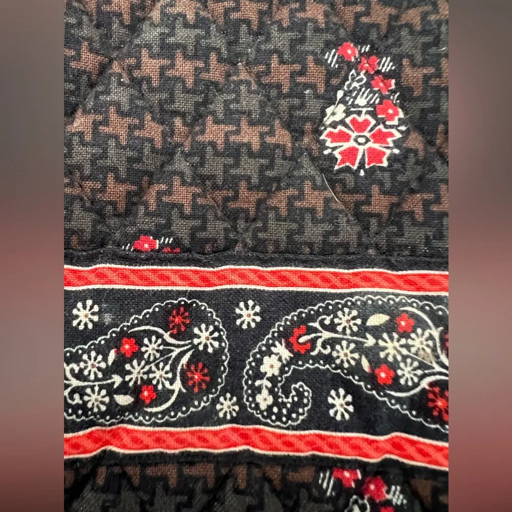 Vera Bradley | Houndstooth Brown pattern small cosmetic bag. - Image 6