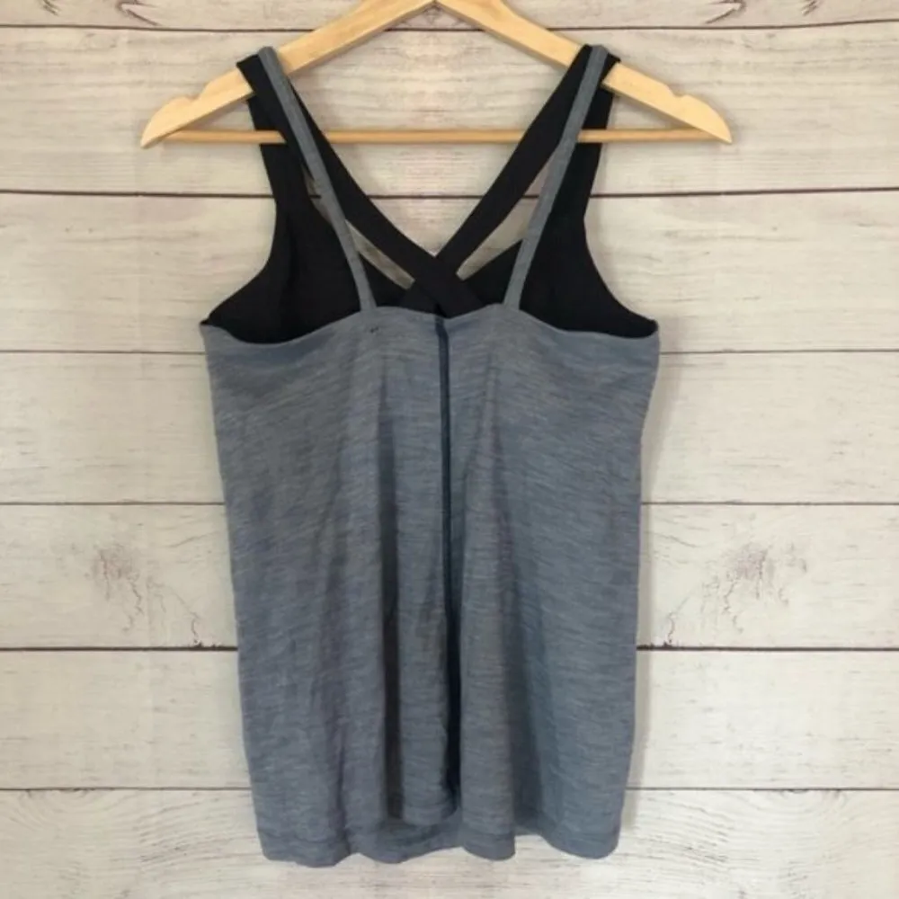 Lululemon Run For Gold Tank Heathered Navy 8 - Image 4