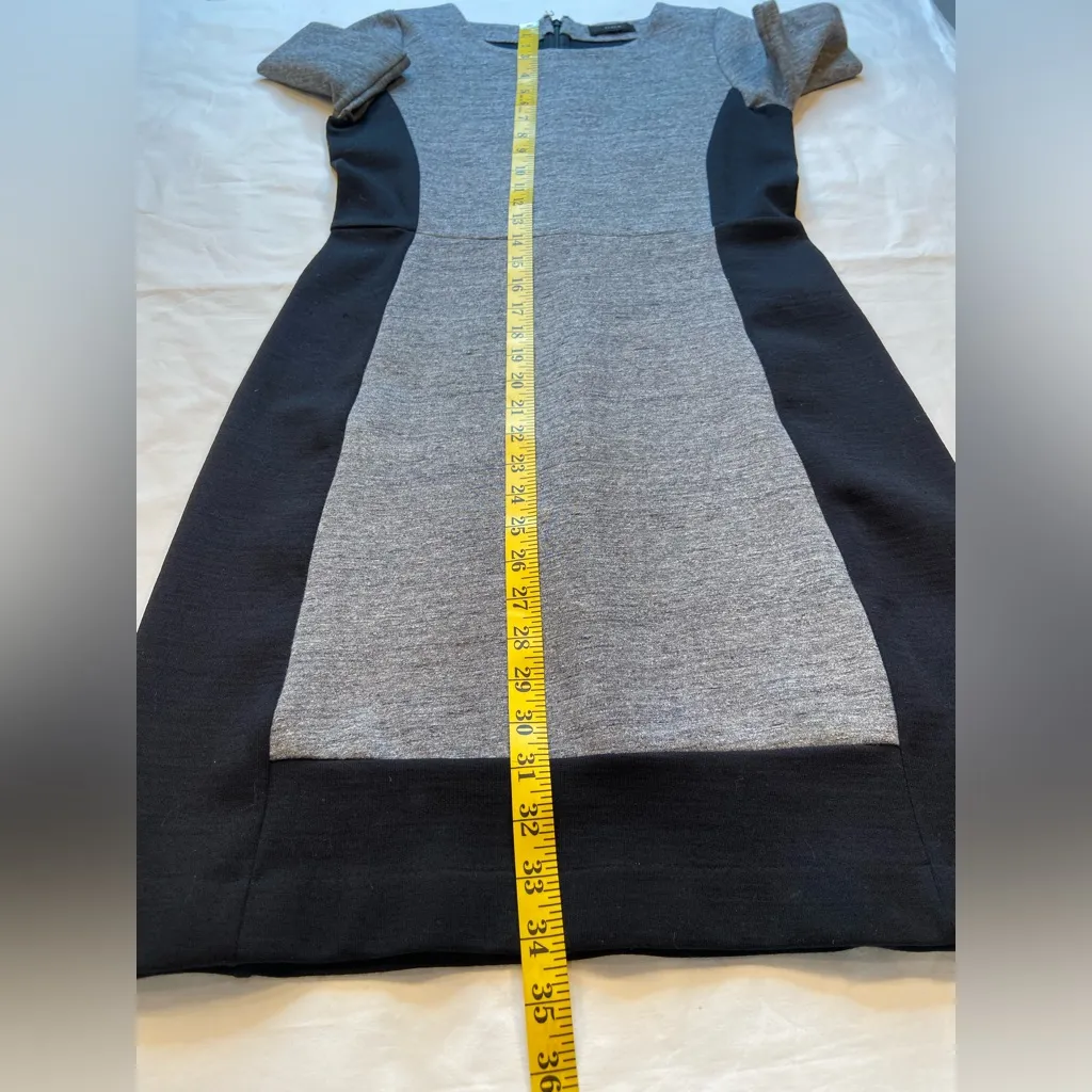 J Crew Color block stretch Sheath Black and Grey Dress. short‎ sleeve,size S - Image 5