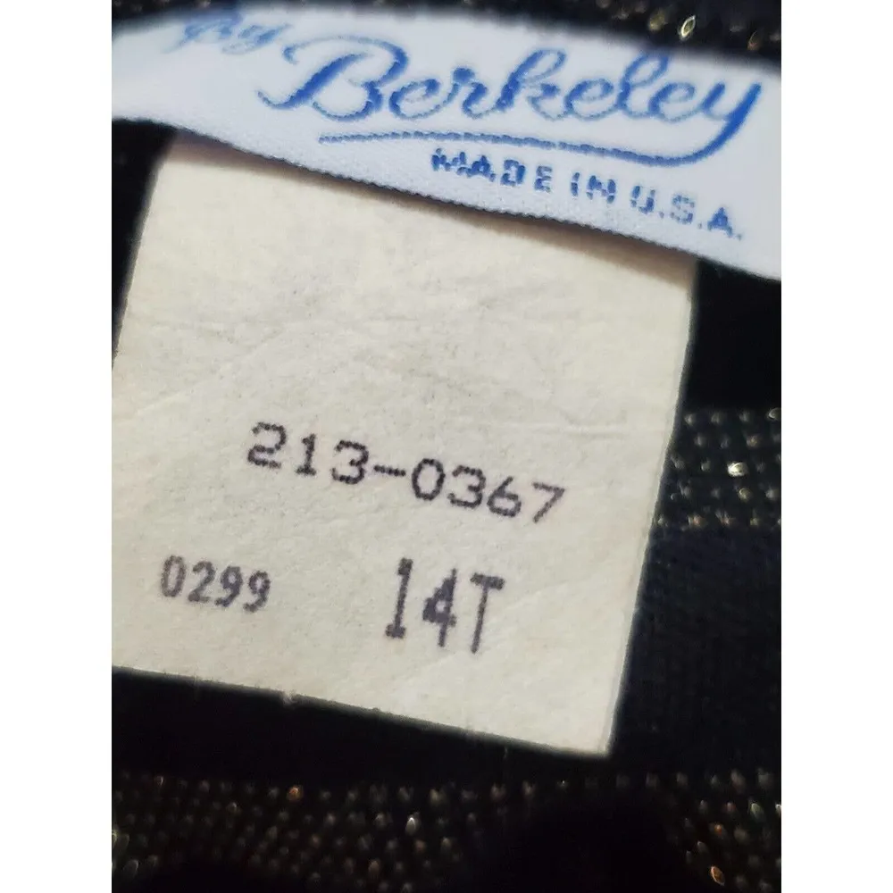 Vintage By Berkeley Black Acrylic High Neck Long Sleeve Midi Length Dress 14T Size undefined - Image 8