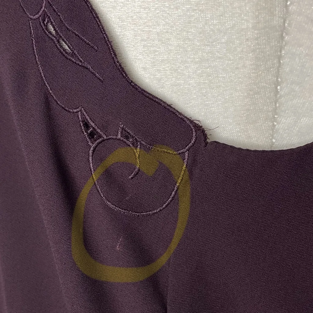 BABATON Aritzia Embroidered Lace Everly Camisole Deep Purple Tank Top XS - Image 10